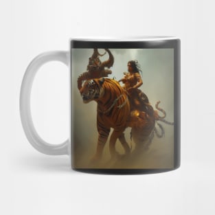 Durga Riding into Battle Mug